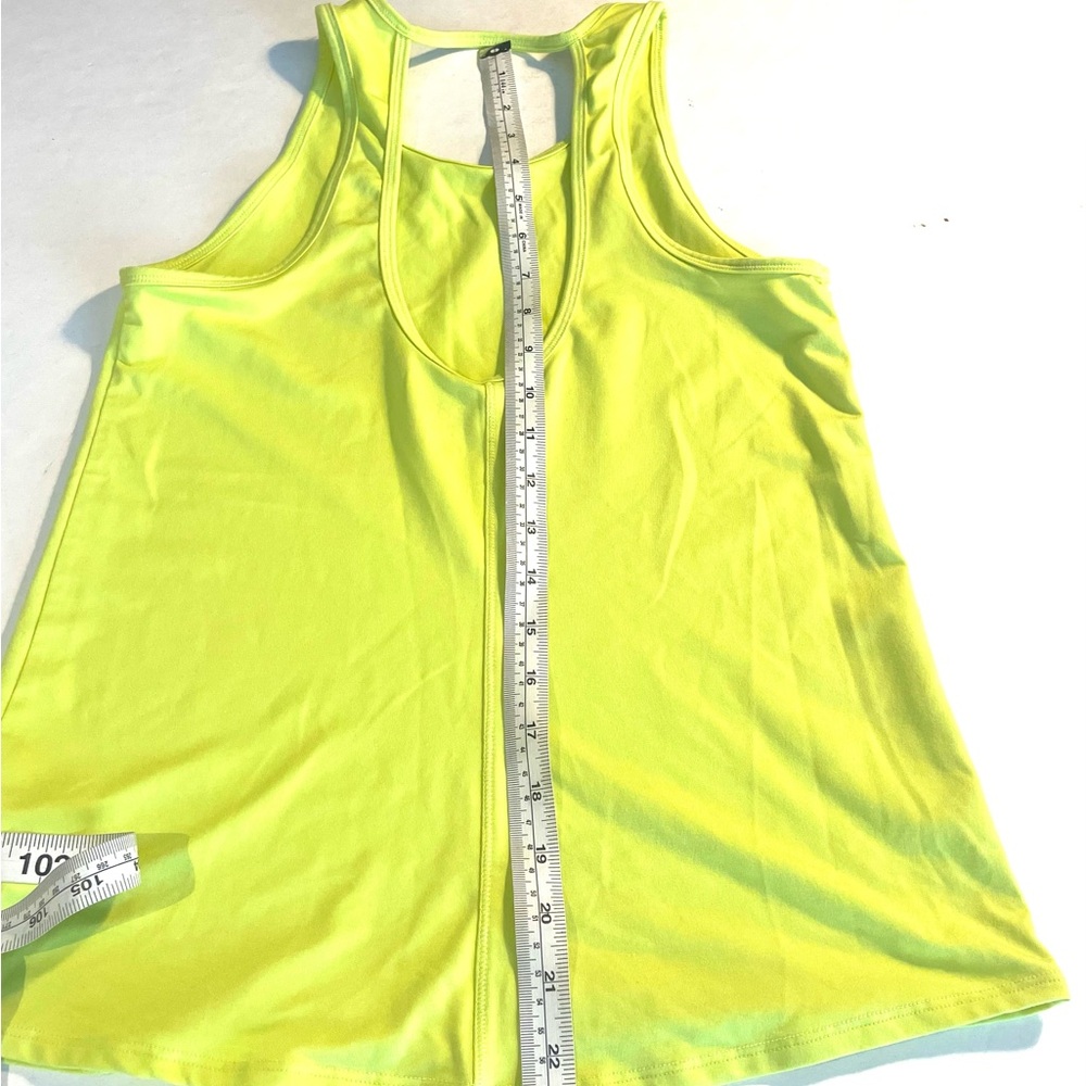 Bundle: DSG Blue and Neon Yellow Racerback Workout Tanks XS - Picture 4 of 11